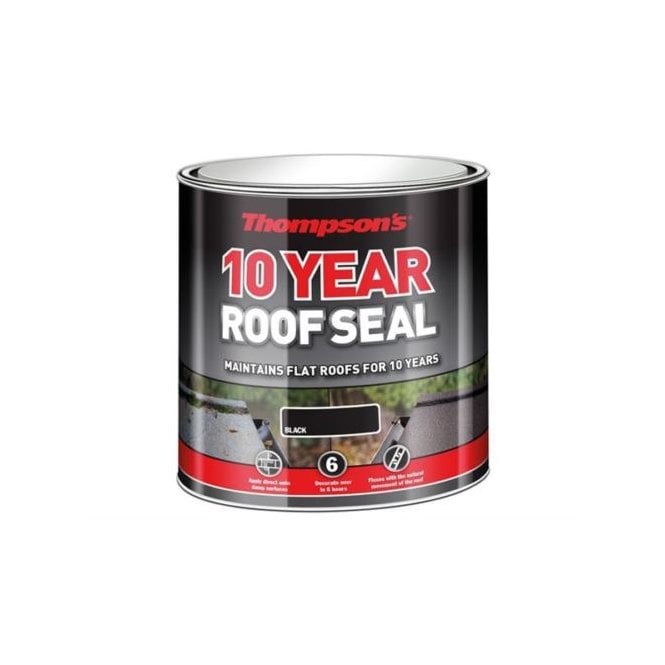 Thompsons Thompsons Roof Seal Rubber Roof Repair Paint 2.5L Black - 10-Year Protection